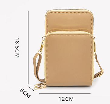 Title 1, Womens Double Pull Cross Body Phone Bag with t...