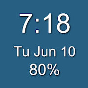 1x1 Clock and Battery Widget  Icon