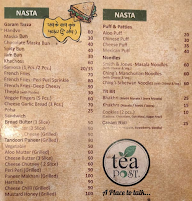 Tea Post menu 1