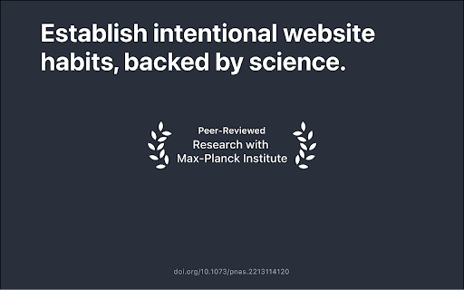 one sec ⏳ delay & 🛑 block websites to focus