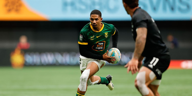 Shilton van Wyk, in action here against New Zealand, scored a try in the later match against Great Britain.