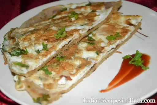 2 Double Egg Paratha+Dahi