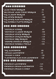 The Tower Burger menu 2