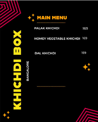 Khichdi box menu 1