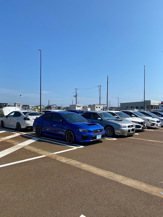 WRX STIの新潟ツーリングオフ会・新潟・ステッカー狩り・オフ会に関するカスタム事例の投稿画像2枚目
