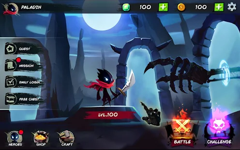 Shadow Stickman: Luta pela justiça moedas infinita