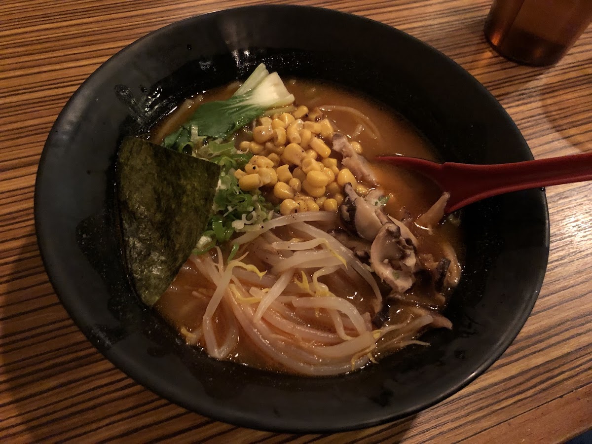 Great local option for gluten free ramon! GF noodles with Veggie Ramon is GF. Menu is not big overall, but I brought my own GF soy sauce and it was tasty!  :)