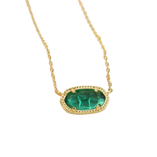 Title 1, Natural Gemstone Vug Crystal Necklace