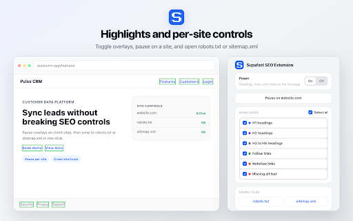 Supafast SEO Extension screenshot 5