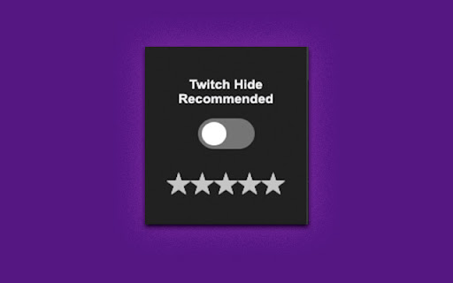 Twitch Hide Recommended