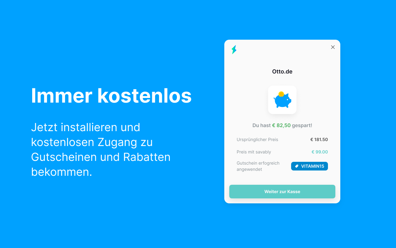 savably: Shoppen wie immer, bares Geld sparen Preview image 2