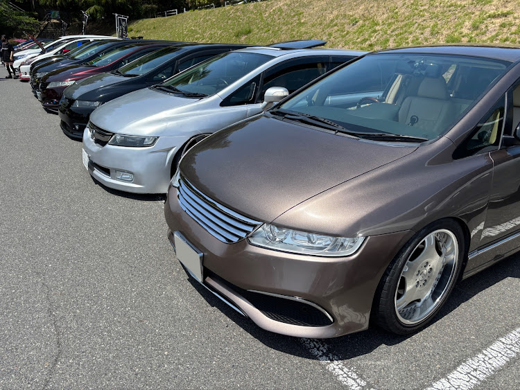 オデッセイの鬼ヶ島MT in 鷲羽山展望台・オフ会・リムジン仕様・オデッセイRB1・DIYに関するカスタム事例の投稿画像1枚目