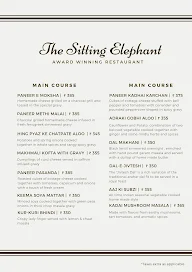 The Sitting Elephant By Hotel Ellbee Ganga View menu 8