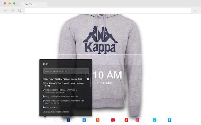 Kappa Clothing HD New Tab Brands Themes