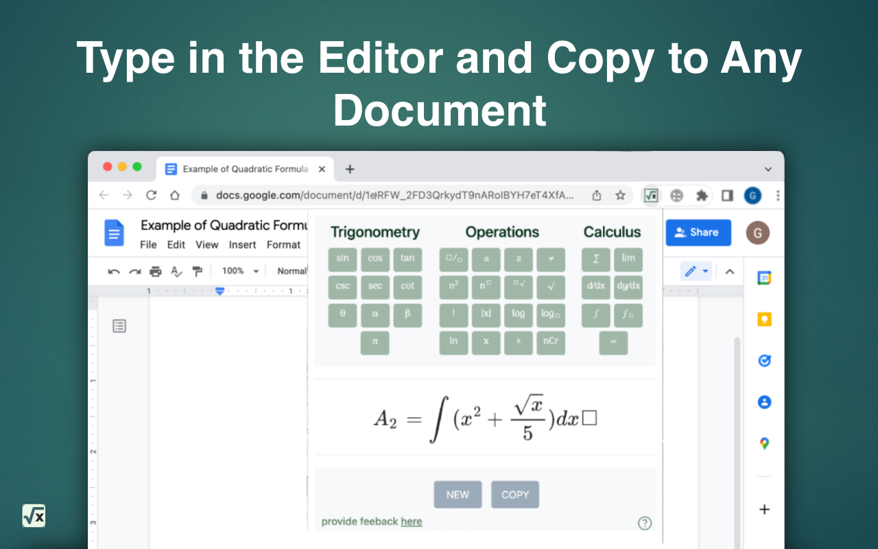 MATH Keys - Equation & Formula Editor Preview image 3