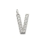 Platinum Large Letter V
