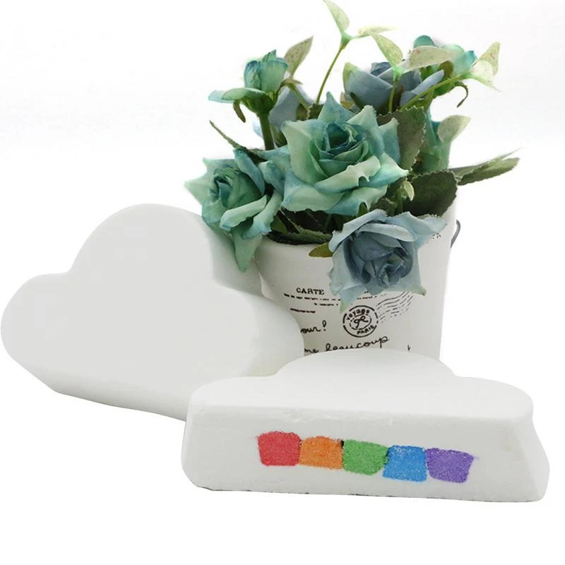 Rainbow Cloud Essential Oil Bath Bomb. Exfoliating, Moisturizing Bubble Bath. Natural Skincare Props. Relaxing and Rejuv