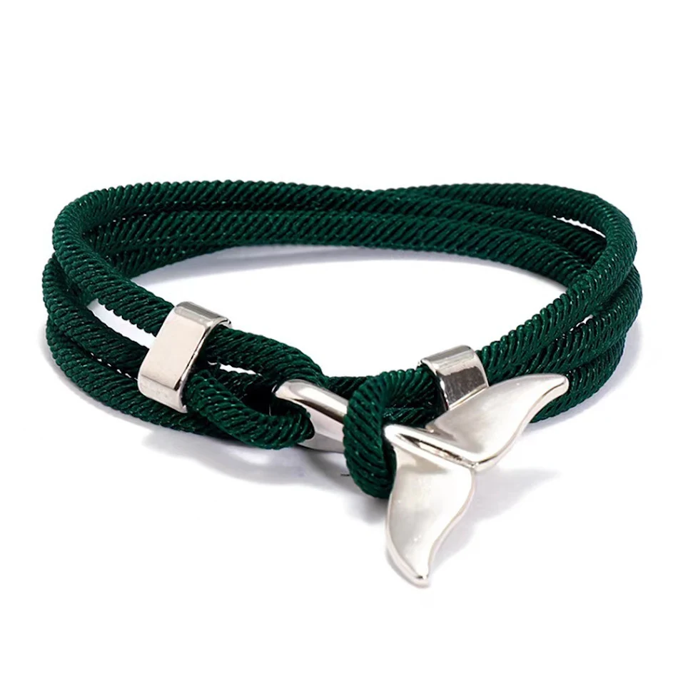 Bracciale Intrecciato Ocean Series Stile Ancora, Design Nautico, Resistente all'Acqua, Comodo da Indossare, Idea Regalo Perfetta.
