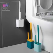 Bộ Chổi Cọ Rửa Nhà Vệ Sinh, Cây Cọ Toilet Bồn Cầu Bằng Silicon Có Giá Đựng Dán Tường - Dorii Store