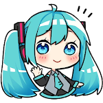 Cover Image of 下载 VOCALOID MIKU Stickers for WhatsApp 1.2 APK