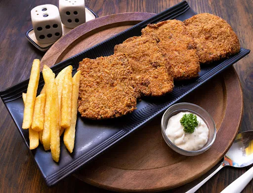 Fish And Chips ( Kolkata Bhetki) (4Pcs)