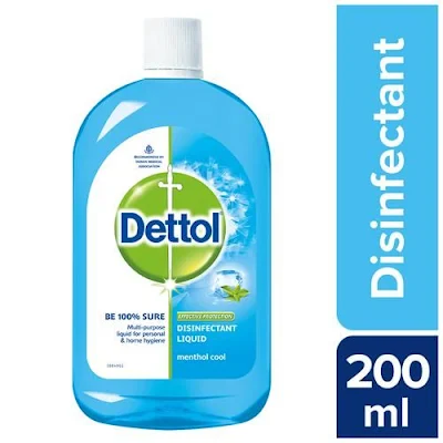Dettol Liquid Disinfectant For Multi-Purpose Germ Protection - Menthol Cool - 200 ml