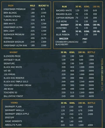 Nation 52 menu 