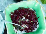 Spicy Raw Beet Slaw with Citrus, Scallions and Arugula was pinched from <a href="http://www.foodandwine.com/recipes/spicy-raw-beet-slaw-with-citrus-scallions-and-arugula" target="_blank">www.foodandwine.com.</a>