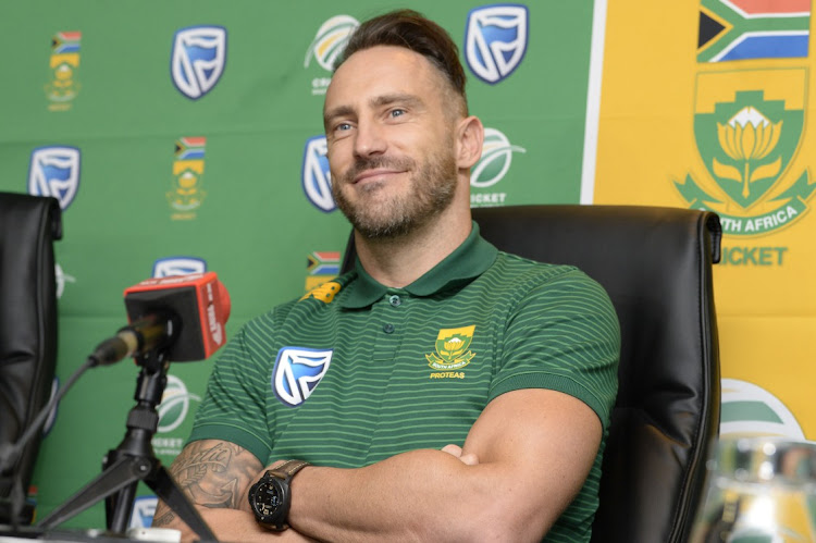 PRETORIA, SOUTH AFRICA - MAY 18: Faf du Plessis during the national men's cricket team squad departure press conference at Powerade Centre of Excellence on May 18, 2019 in Pretoria, South Africa. Picture: LEE WARREN / GALLO IMAGES