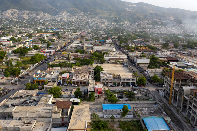 An aerial view of a popular market almost a week after the assassination of President Jovenel Moise, in Port-au-Prince, Haiti July 13, 2021.