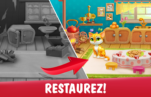 Garden Pets Puzzle – Jeu de Match 3 gratuit APK MOD screenshots 6