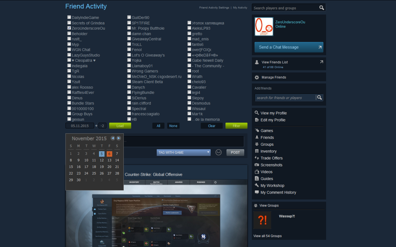 Steam Activity Filter Preview image 3