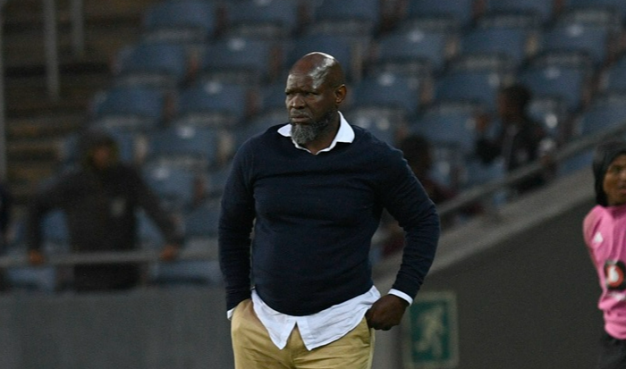 Golden Arrows coach Steve Komphela during their DStv Premiership clash against Orlando Pirates at Orlando Stadium.