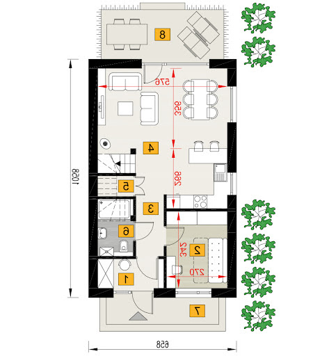 Rezolutny A1N - A112aN+AR1 - Rzut parteru