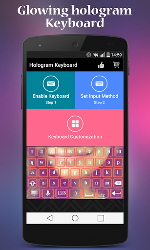 Hologram Glow Keyboard