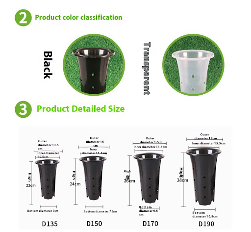 Title 2, Creative Gardening Basin Heightening Black Plas...