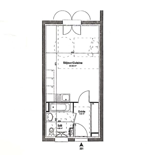 Vente appartement 1 pièce 32 m² à Villabé (91100), 107 000 €