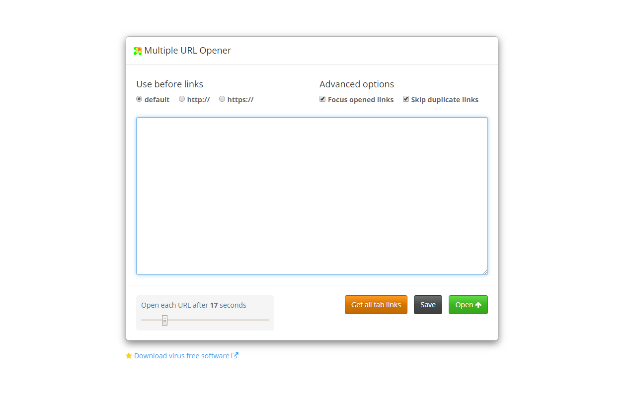 Multiple URL Opener Preview image 1