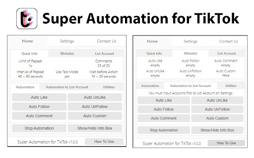 Super Automation for TikTok