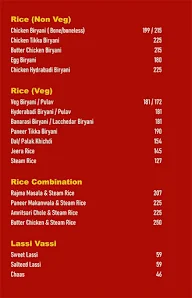 Sai Ram menu 5