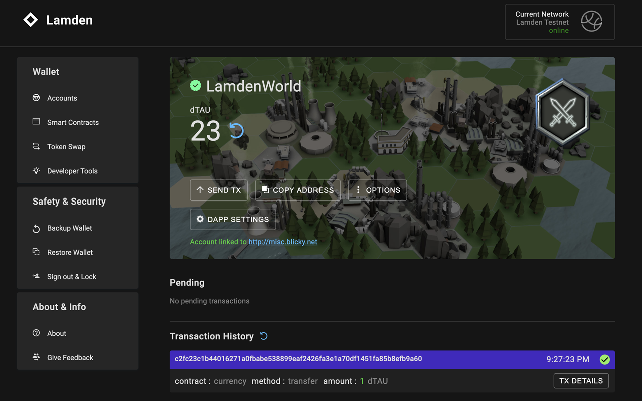 Lamden Vault - Browser Extension Preview image 6