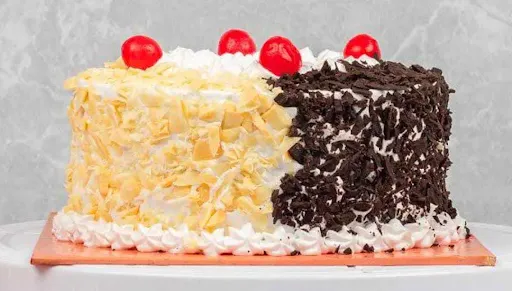 Black And White Forest Cake [600 Grams]