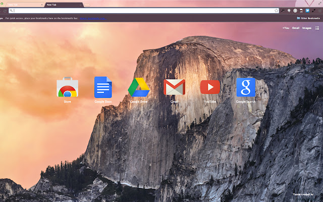 Yosemite Inspired chrome extension