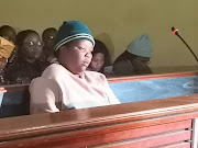 Nomboleko Simayile, 32, who is accused of killing her four children using a hammer, in the Ngcobo magistrate’s court on Thursday.