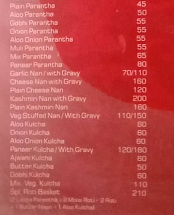 Nagpal Pure Veg Food menu 