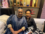 Connie Chiume celebrates her 70th in style with Wanda Majozi. 