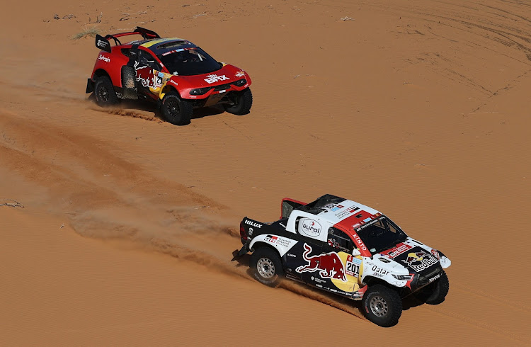 More than half of vehicles in the Dakar field are South African built, including the Century CR7-T and Toyota Hilux. Picture: REUTERS