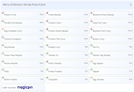 Benoy's Kerala Food Court menu 2