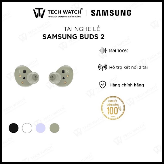 (Tai Lẻ Galaxy Buds 2) Tai Nghe Samsung Galaxy Buds 2 - Hàng Chính Hãng - Techwatchvn