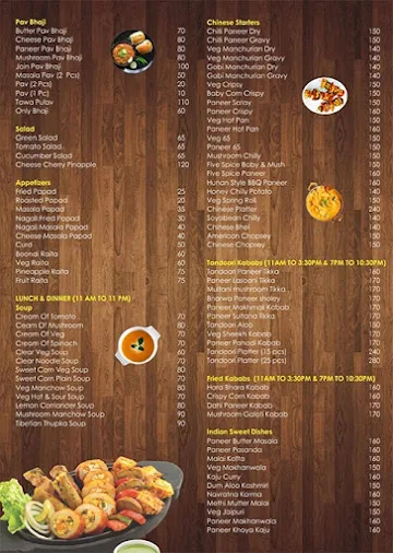 Sukshant menu 